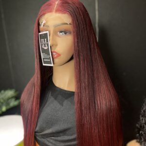BURGUNDY BONE STRAIGHT 20 inches